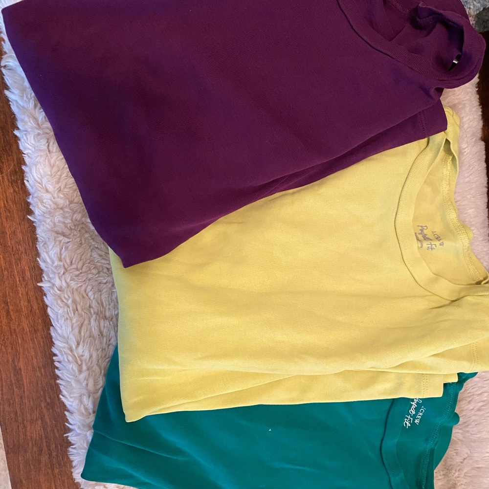 Set of 3 JCrew long sleeve Perfect Fit T-Shirts